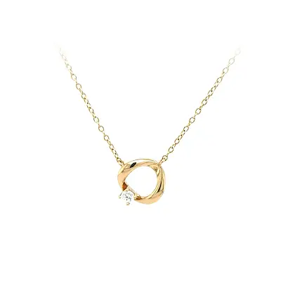 Vòng cổ vàng đính đá zircon