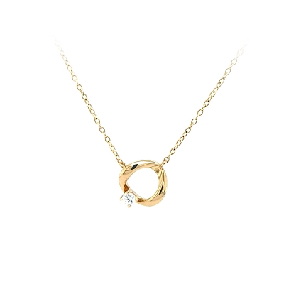 Vòng cổ vàng đính đá zircon