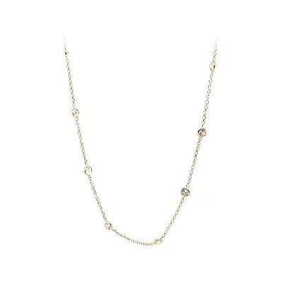 Vòng cổ vàng đính đá zircon