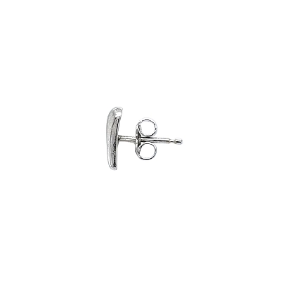 Khuyên tai bằng vàng trắng đính đá zircon trắng