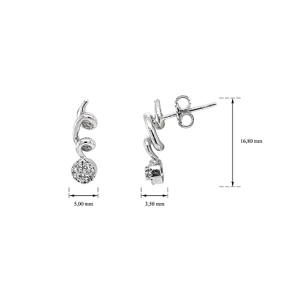 Sự sang trọng hiện đại trong vàng trắng kết hợp với đá zircon lấp lánh