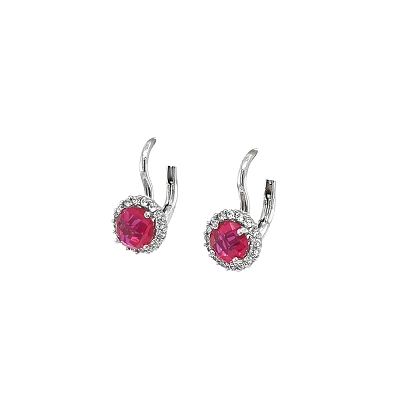 Vòng tai vàng trắng đính ruby - Sự sang trọng và đam mê trong từng chi tiết