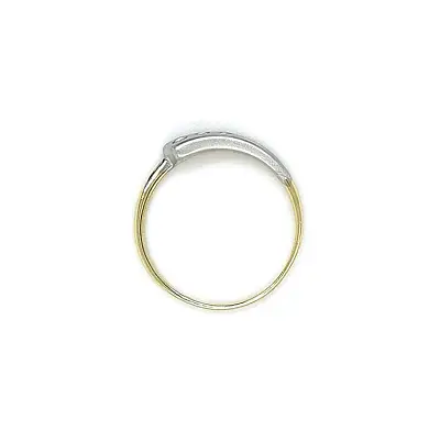 Nhẫn kết hợp vàng và zirconia