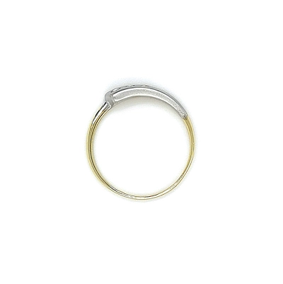 Nhẫn kết hợp vàng và zirconia