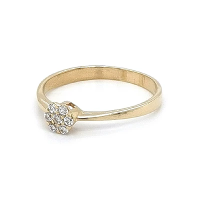 Nhẫn vàng đính đá zircon