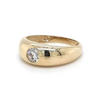 Nhẫn vàng đính đá zircon