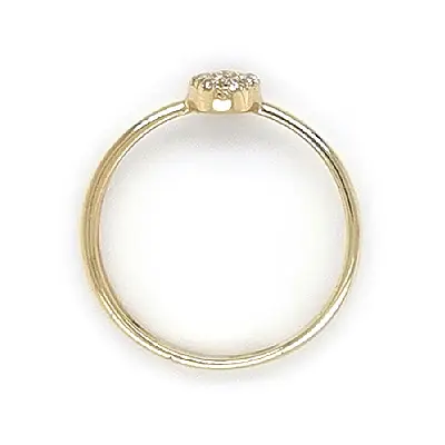 Nhẫn vàng đính đá zircon