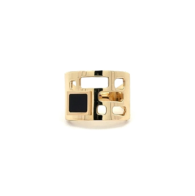 Nhẫn vàng độc quyền với đá onyx