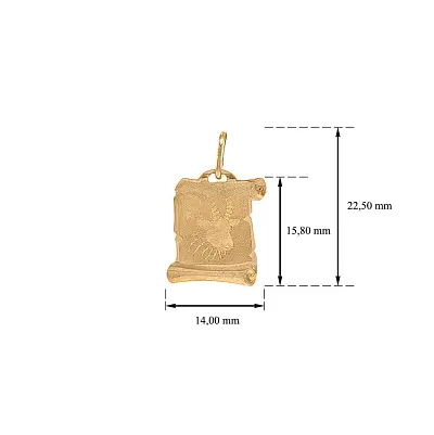 Mặt dây chuyền vàng biểu tượng của chòm sao Ma Kết