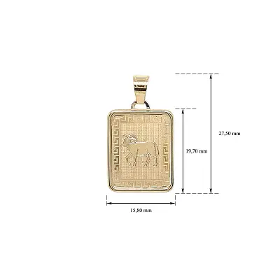 Mặt dây chuyền vàng biểu tượng con cừu