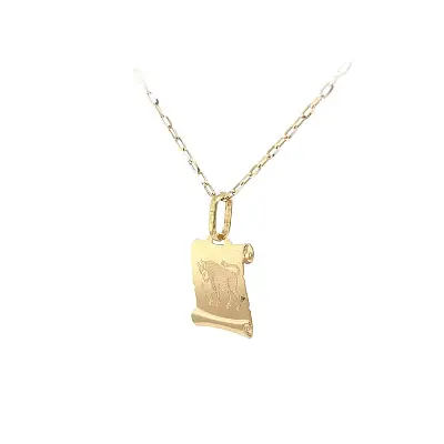 Mặt dây chuyền vàng biểu tượng con bò