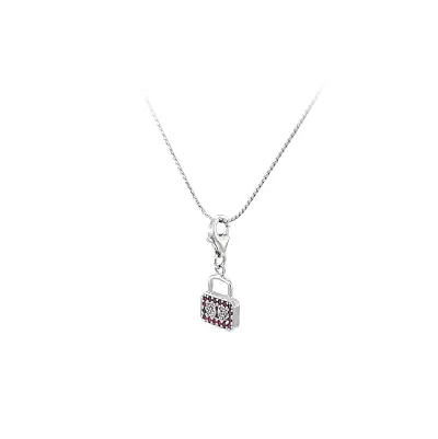 Vòng tay khóa padlock bằng vàng trắng