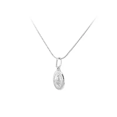 Mặt dây chuyền Đức Mẹ Đồng Trinh Maria bằng vàng trắng