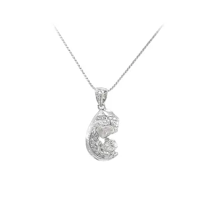 Madonna và Hài Nhi trong khung vàng với ánh lấp lánh zircon