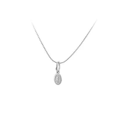 Mặt dây chuyền Đức Mẹ Đồng Trinh Maria bằng vàng trắng