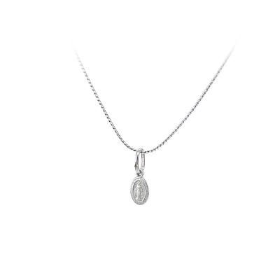 Mặt dây chuyền Đức Mẹ Đồng Trinh Maria bằng vàng trắng