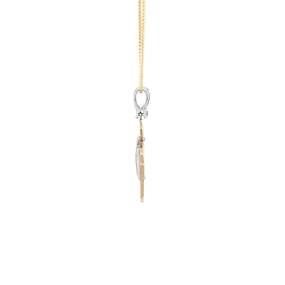 Thánh giá vàng với zircon
