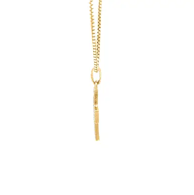 Thánh giá vàng với đá zircon