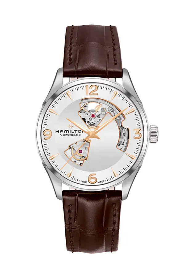 Hamilton Jazzmaster Mặt Trái Tim Mở Tự Động H32705551