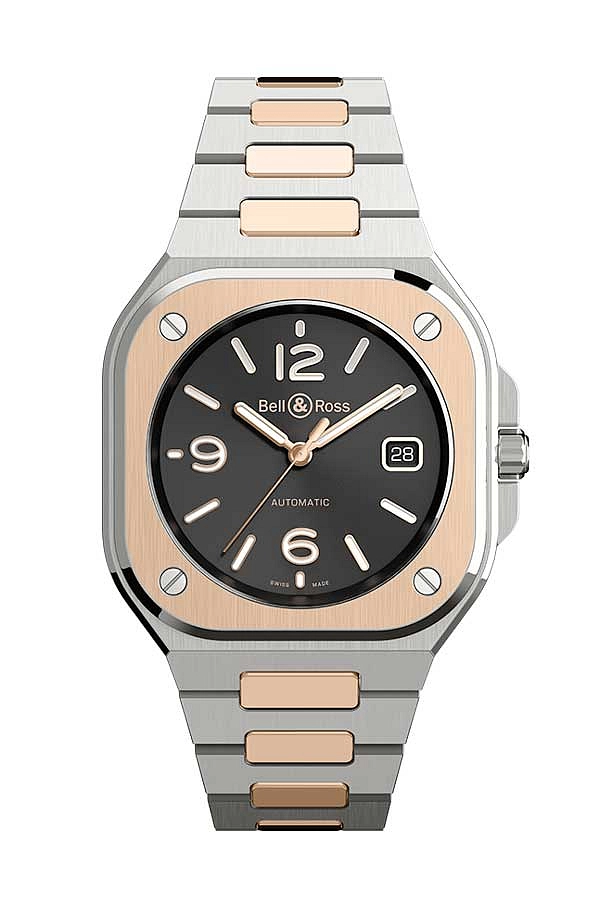 Bell &amp; Ross BR 05 Thép Đen &amp; Vàng BR05A-BL-STPG/SSG