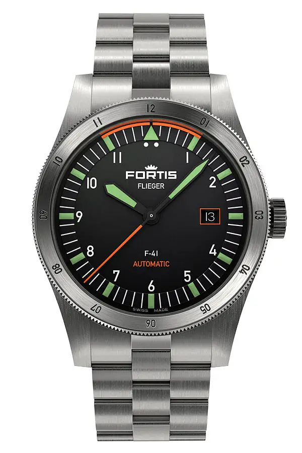 Đồng hồ Fortis Flieger F-41 tự động, bộ máy Barcelet F4220008