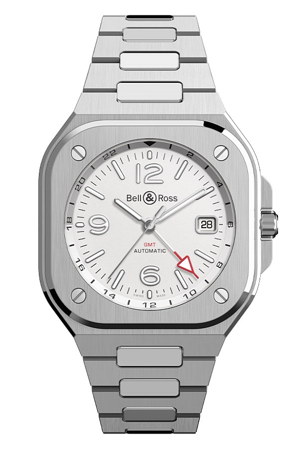 Bell &amp; Ross BR 05 GMT Trắng BR05G-SI-ST/SST