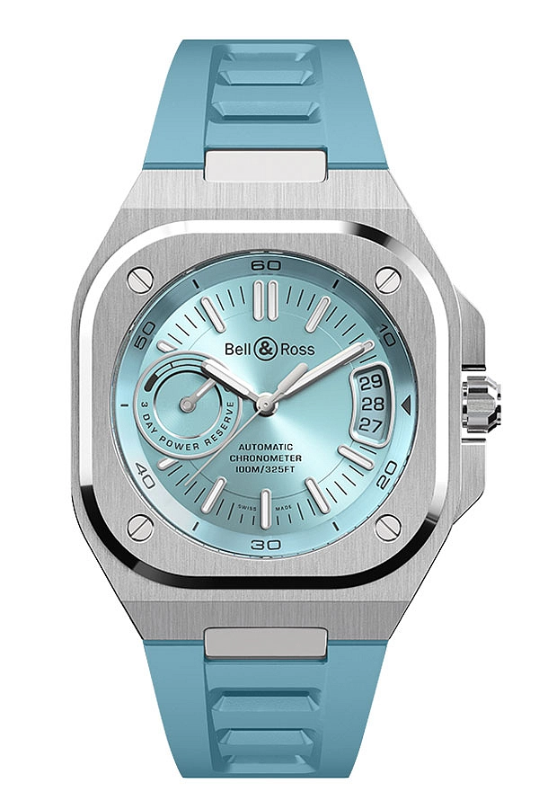 Bell &amp; Ross BR-X5 Xanh Băng Thép BRX5R-IB-ST/SRB