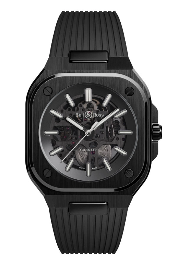Bell &amp; Ross BR 05 Skeleton Đen Gốm BR05A-BL-SK-CE/SRB