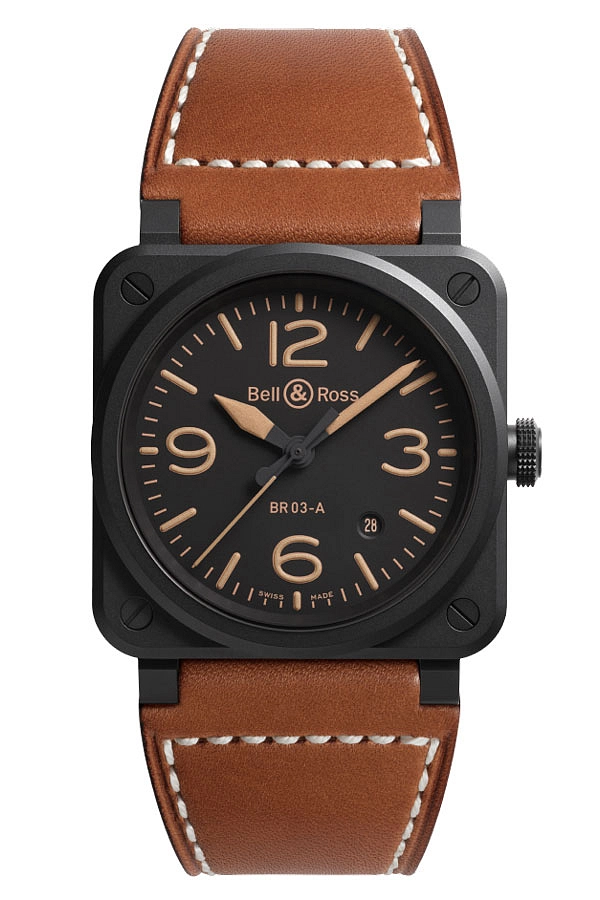 Bell &amp; Ross BR-03 Heritage BR03A-HER-CE/SCA