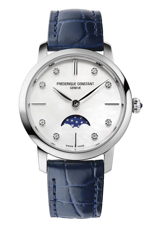Frederique Constant Slimline Nữ Mặt Trăng FC-206MPWD1S6