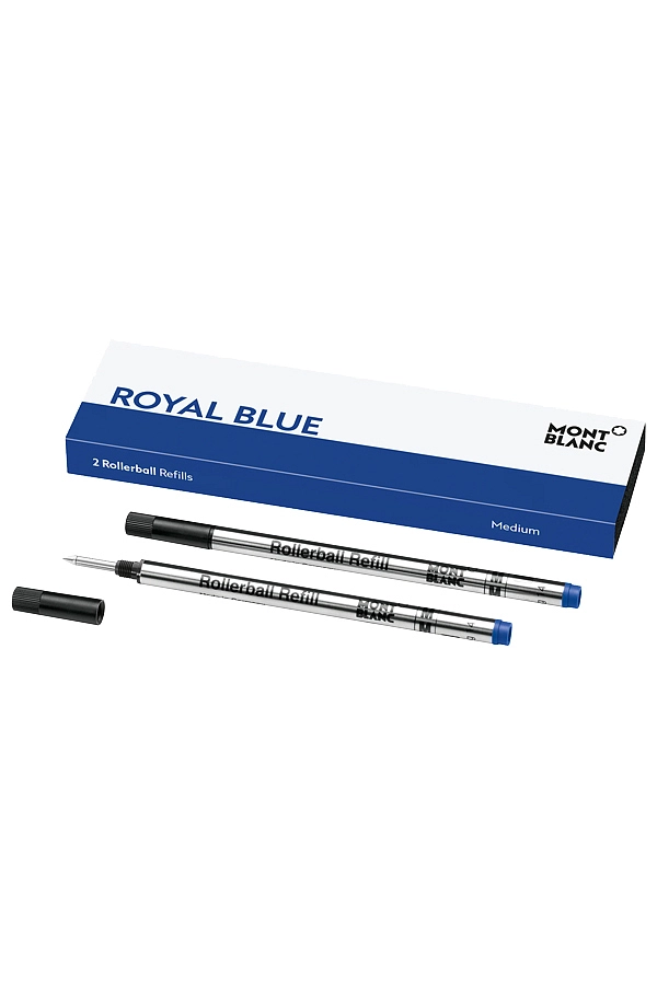 Bộ thay thế mực cho bút bi lăn Montblanc 128233 M Màu Xanh Royal