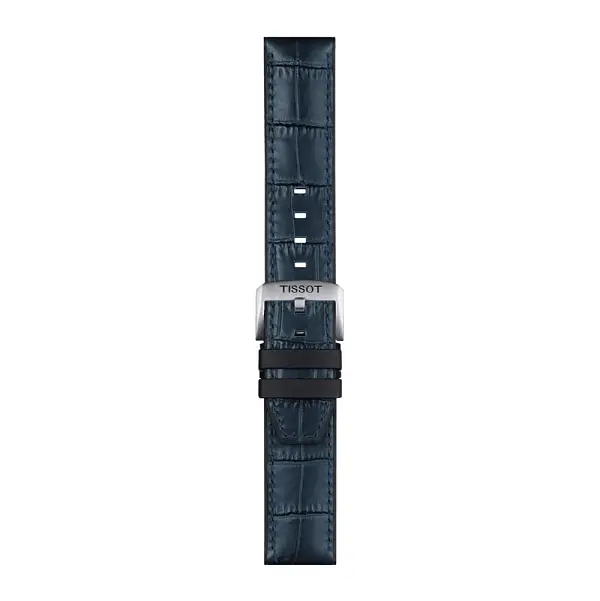 Tissot dây da và cao su màu xanh 22 mm T852.046.765