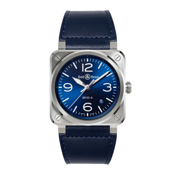 Bell &amp; Ross BR 03 Thép Xanh BR03A-BLU-ST/SCA