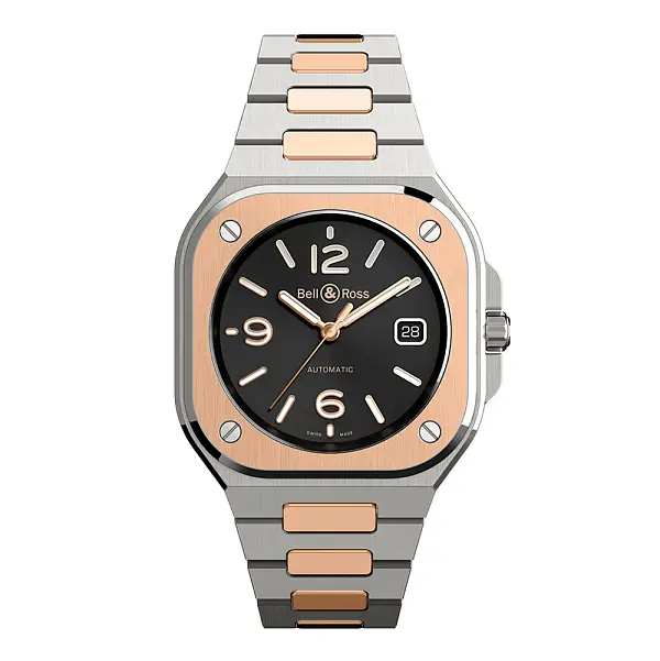 Bell &amp; Ross BR 05 Thép Đen &amp; Vàng BR05A-BL-STPG/SSG