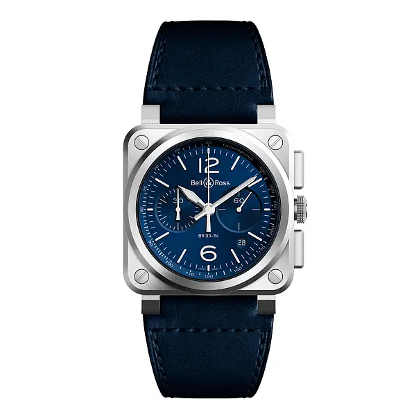 Bell &amp; Ross Blue Steel BR0394-BLU-ST/SCA