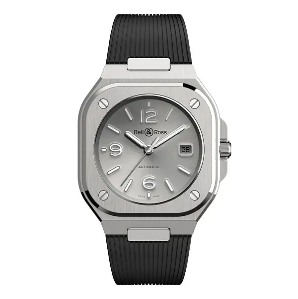 Bell &amp; Ross BR 05 Thép xám BR05A-GR-ST/SBR