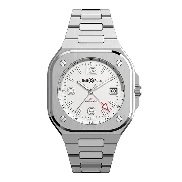 Bell &amp; Ross BR 05 GMT Trắng BR05G-SI-ST/SST