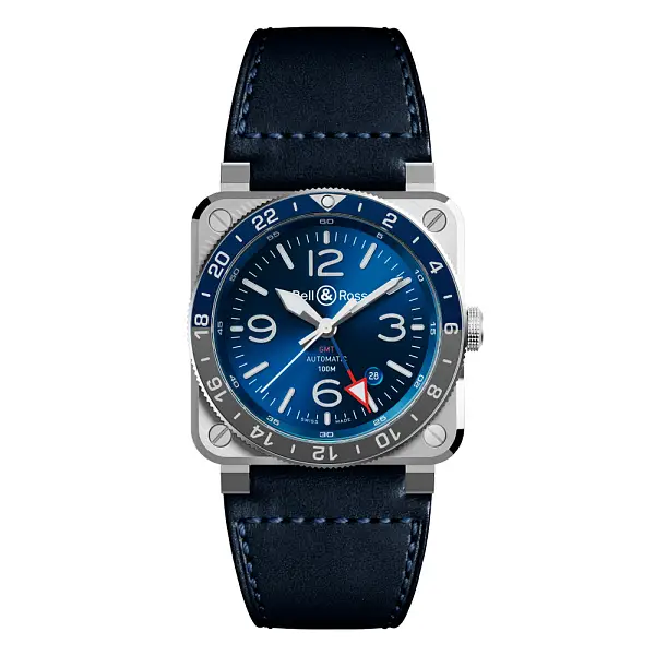 Bell &amp; Ross BR 03-93 GMT Xanh BR0393-BLU-ST/SCA