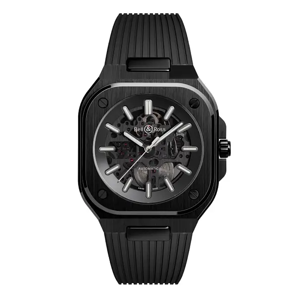 Bell &amp; Ross BR 05 Skeleton Đen Gốm BR05A-BL-SK-CE/SRB