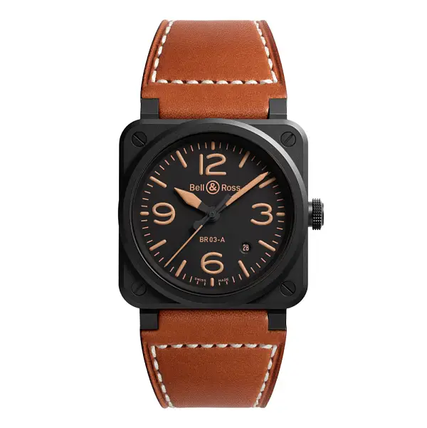 Bell &amp; Ross BR-03 Heritage BR03A-HER-CE/SCA