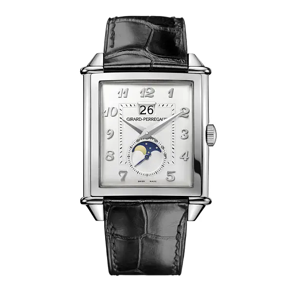 Đồng hồ cổ điển năm 1945, kích thước XXL, hiển thị ngày lớn và pha trăng 25882-11-121-BB6B