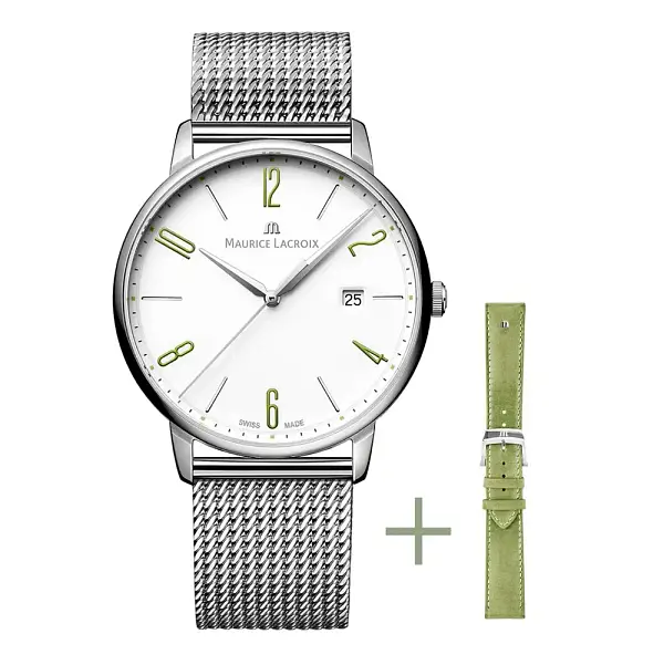 Maurice Lacroix Eliros Date 40mm Bộ dây đeo EL1118-SS00S-120-D