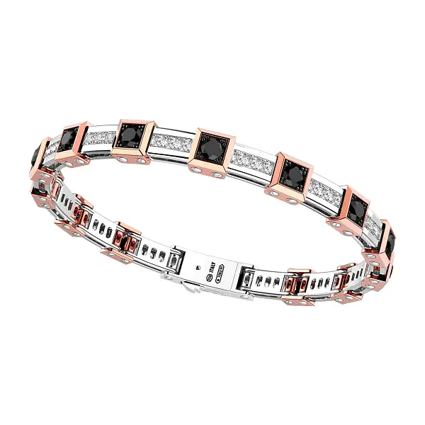 Vòng tay vàng Zancan Couture Sapphire EB710BR