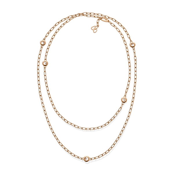 Vòng cổ Chopard Happy Diamonds bằng vàng 81A117-5001