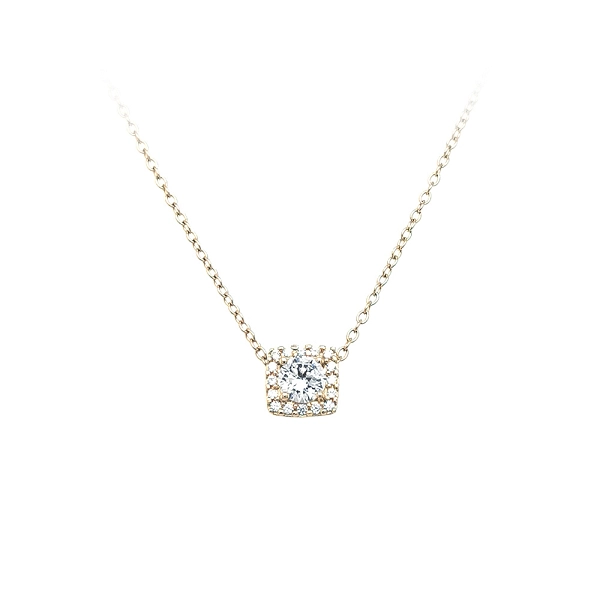 Vòng cổ vàng đính đá zircon