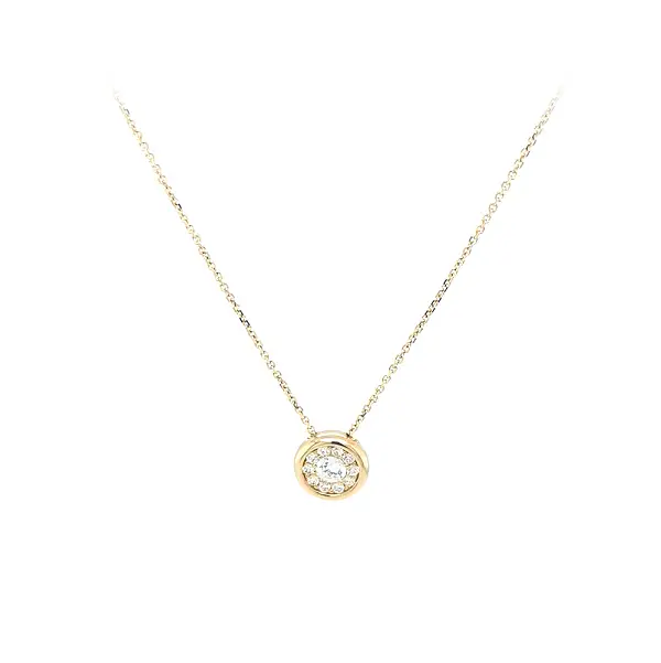 Vòng cổ vàng đính đá zircon