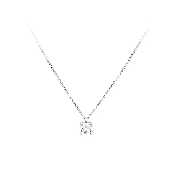 Vòng cổ vàng trắng zircon cho nữ