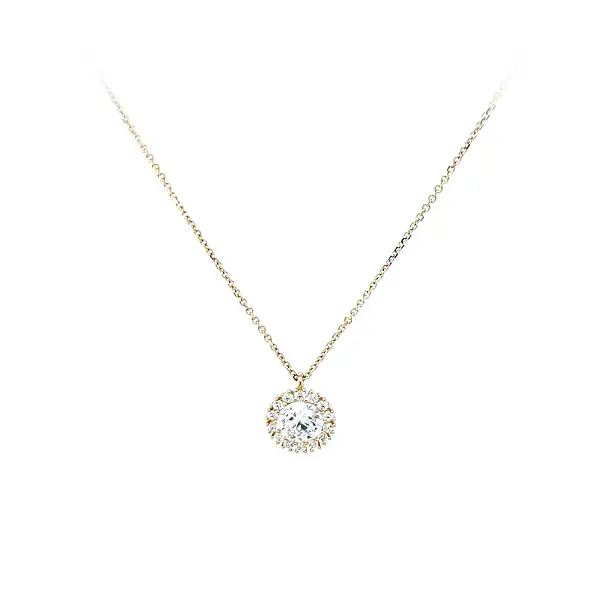 Vòng cổ vàng đính đá zircon