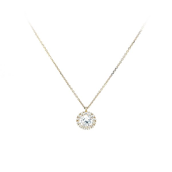 Vòng cổ vàng đính đá zircon