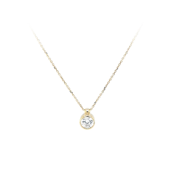 Vòng cổ vàng đính đá zircon